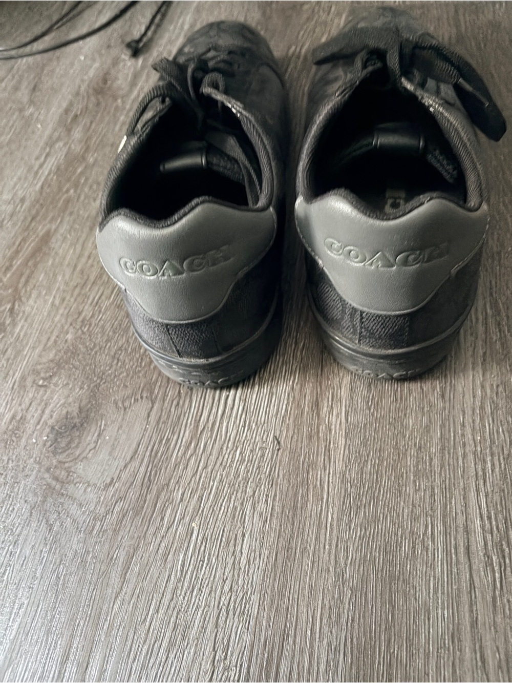 Coach Men’s Black Leather & Textile Low-Top Sneakers